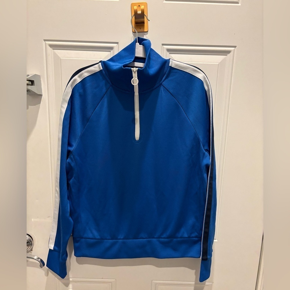 Tory Sport Women's Blue and White Sweatshirt